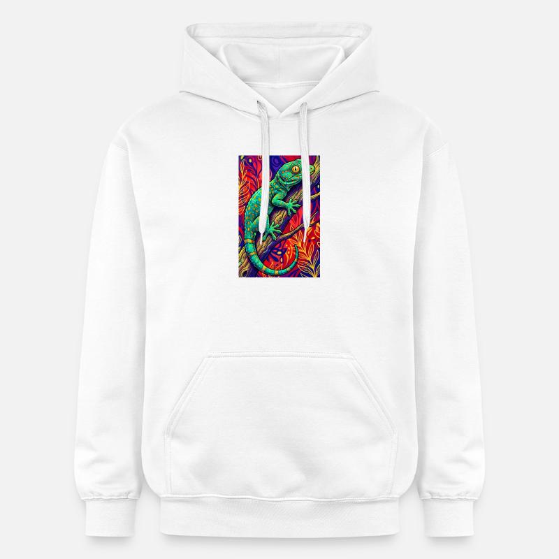 Gecko - Sweat à capuche Softstyle® Gildan Unisexe - blanc