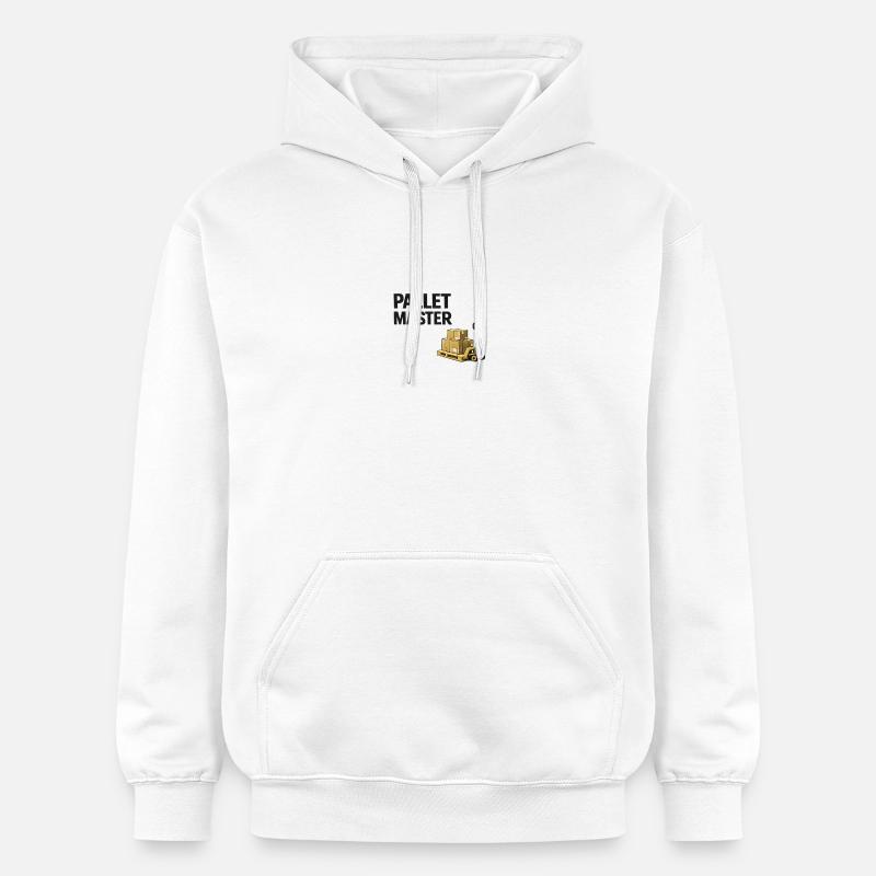 Maître palette : Élévateur d’entrepôt - Sweat à capuche Softstyle® Gildan Unisexe - blanc