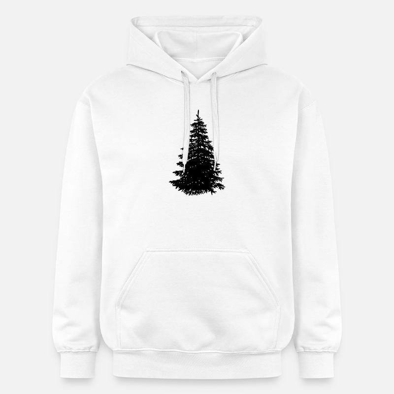 arbre de Noël - Sweat à capuche Softstyle® Gildan Unisexe - blanc