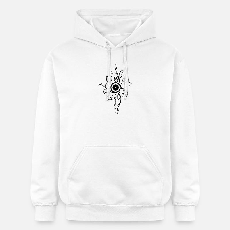 Soleil de Noël, solstice d'hiver - Sweat à capuche Softstyle® Gildan Unisexe - blanc