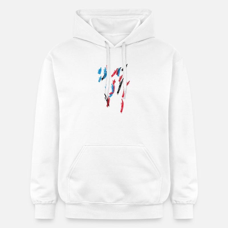 Motif de couleurs - Sweat à capuche Softstyle® Gildan Unisexe - blanc
