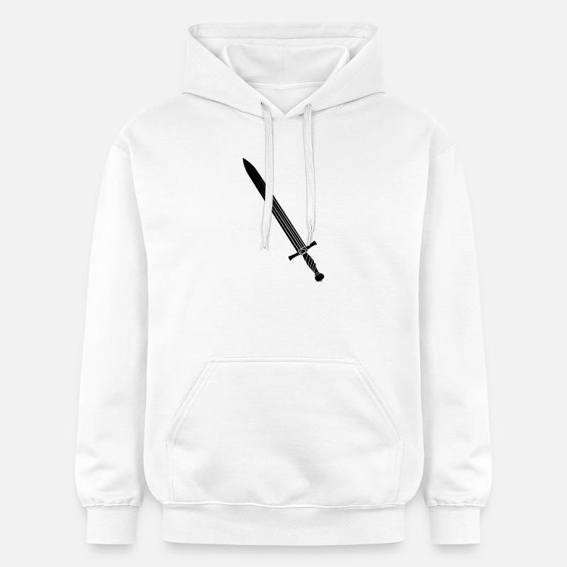 Épée - Sweat à capuche Softstyle® Gildan Unisexe - blanc