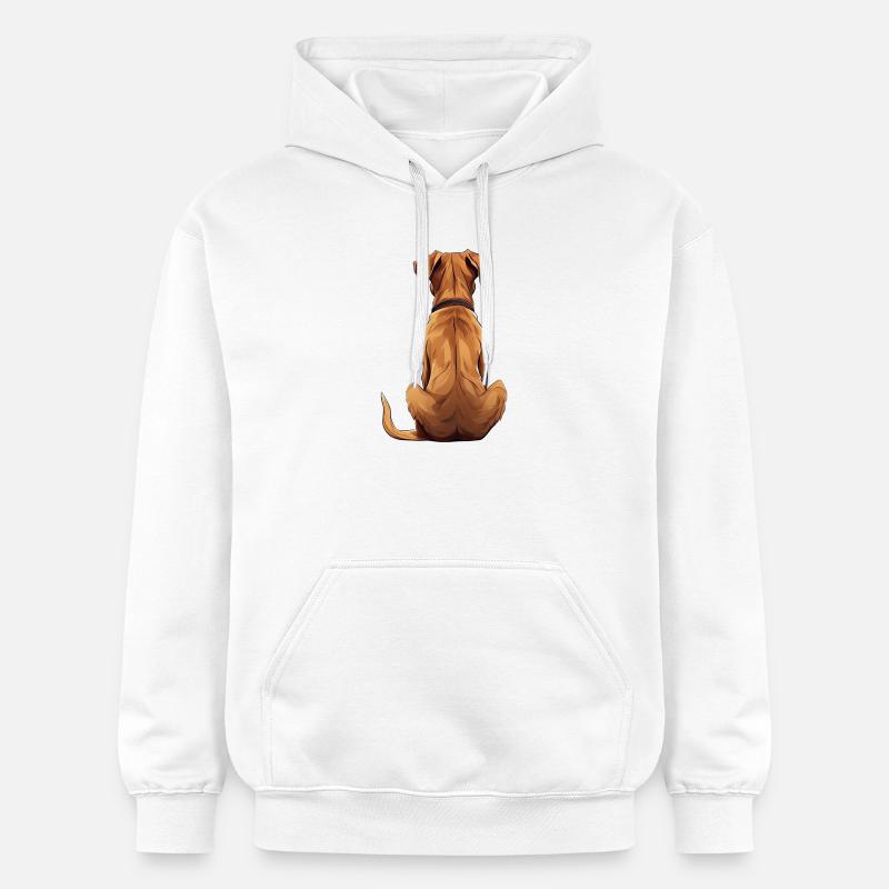 Rhodesian Ridgeback - Sweat à capuche Softstyle® Gildan Unisexe - blanc
