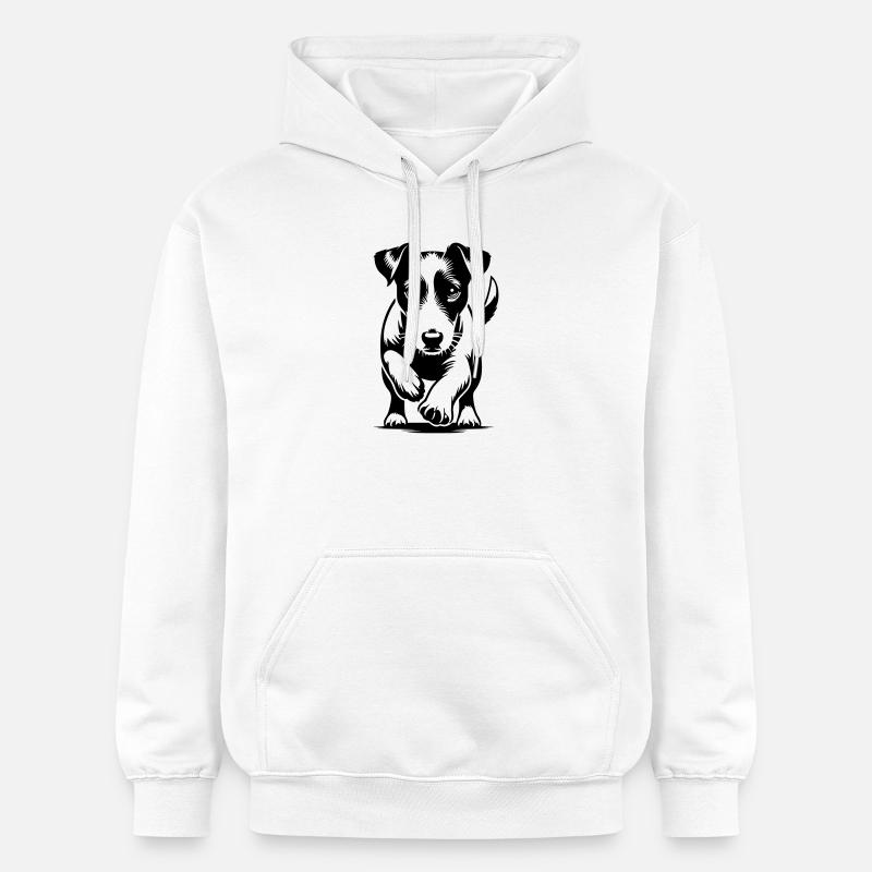 Jack Russell Terrier - Sweat à capuche Softstyle® Gildan Unisexe - blanc
