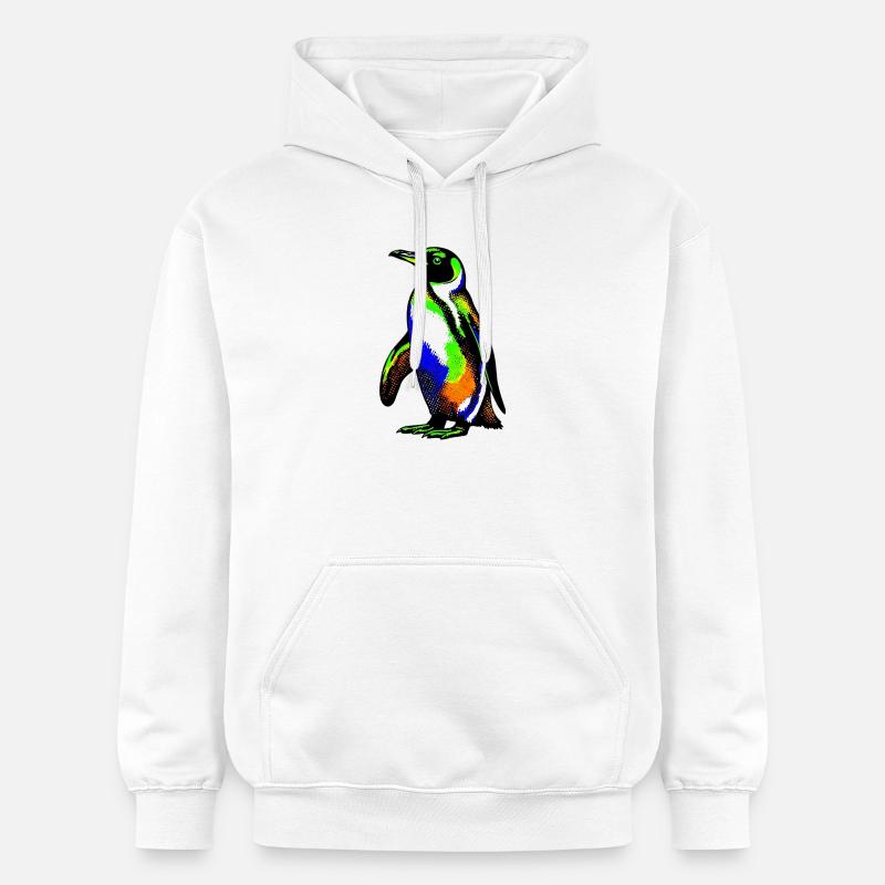 Pingouin - Sweat à capuche Softstyle® Gildan Unisexe - blanc