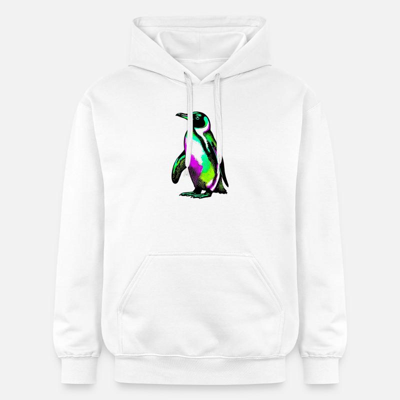 Pingouin - Sweat à capuche Softstyle® Gildan Unisexe - blanc