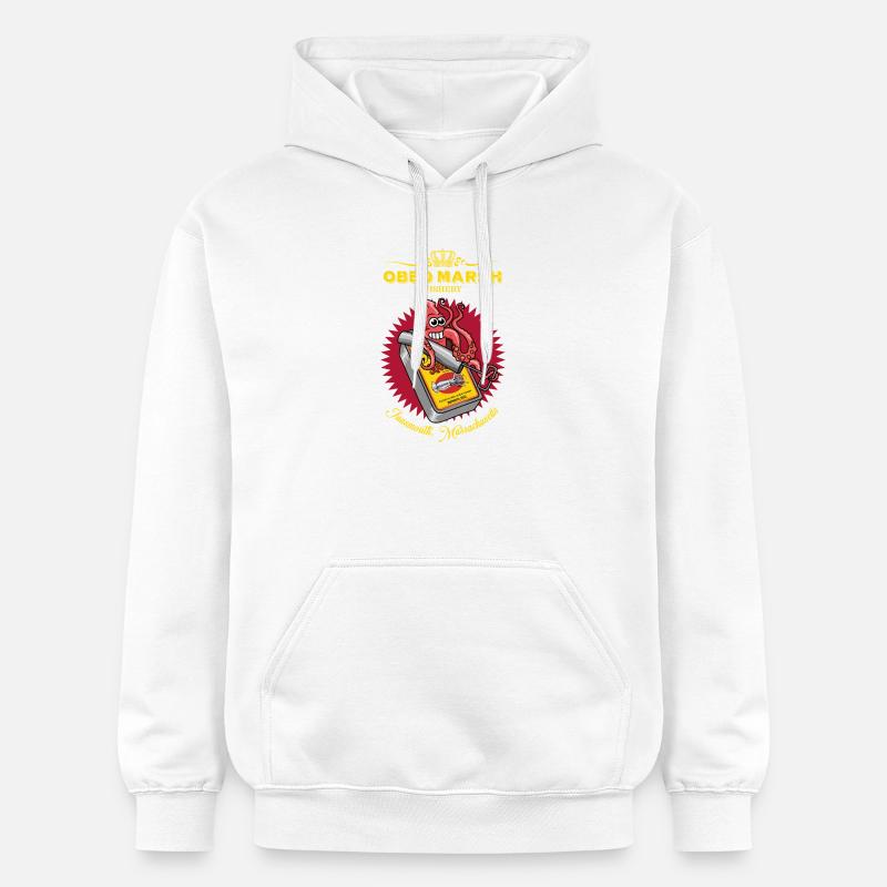 OBED MARSH Devil Reef fishery - Sweat à capuche Softstyle® Gildan Unisexe - blanc
