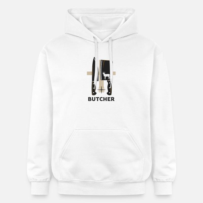 Honneur du boucher - Sweat à capuche Softstyle® Gildan Unisexe - blanc
