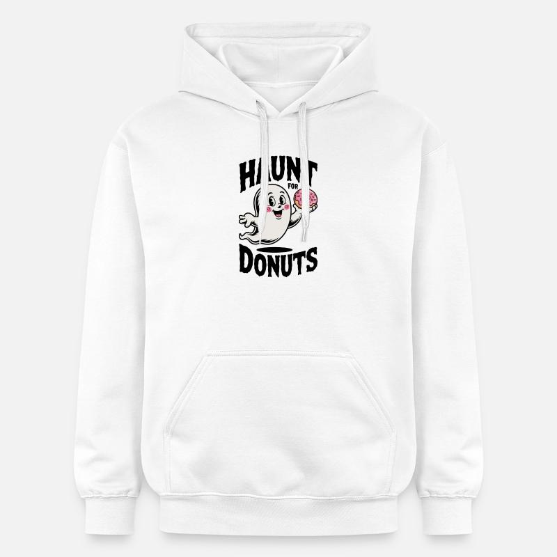 Hanter les beignets - Sweat à capuche Softstyle® Gildan Unisexe - blanc