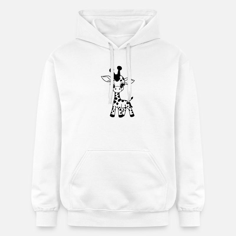 Girafe bébé girafe - Sweat à capuche Softstyle® Gildan Unisexe - blanc