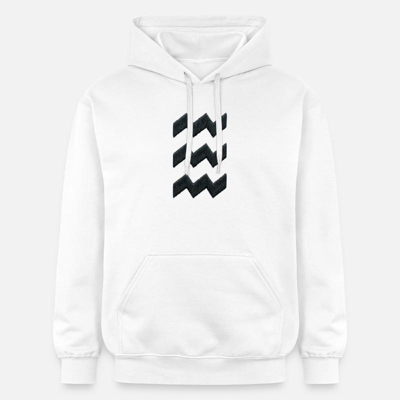 Broderie Eindhoven Vibes en noir (imprimé) - Sweat à capuche Softstyle® Gildan Unisexe - blanc