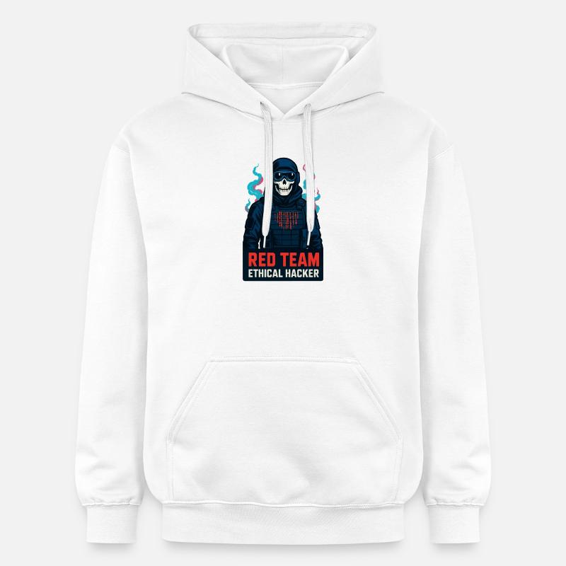 Cyber red team hacker éthique - Sweat à capuche Softstyle® Gildan Unisexe - blanc