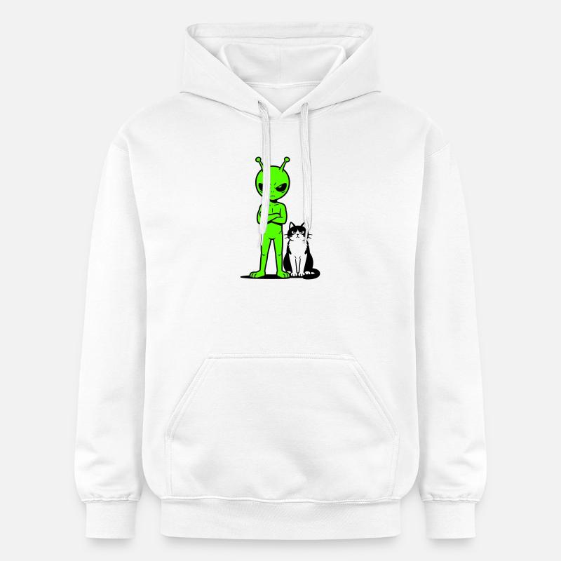 Humour comique extraterrestre - Sweat à capuche Softstyle® Gildan Unisexe - blanc
