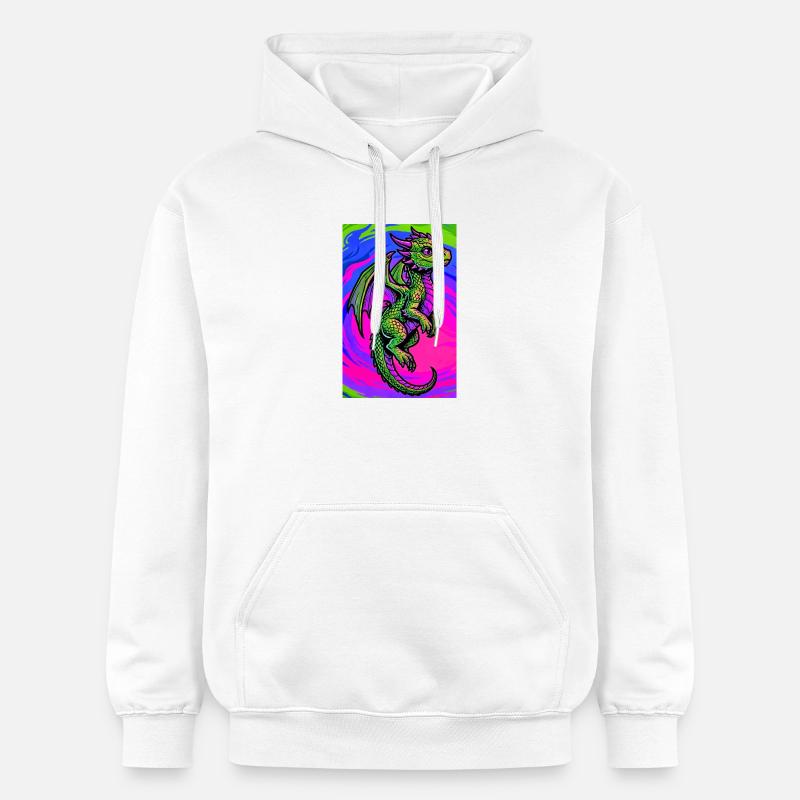 dragon - Sweat à capuche Softstyle® Gildan Unisexe - blanc