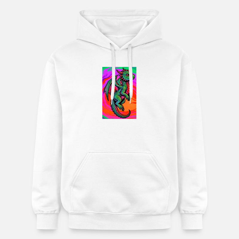 dragon - Sweat à capuche Softstyle® Gildan Unisexe - blanc