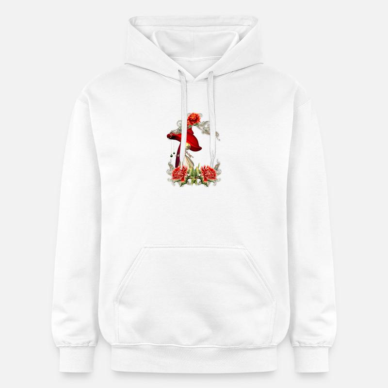 Fée mignonne - Sweat à capuche Softstyle® Gildan Unisexe - blanc