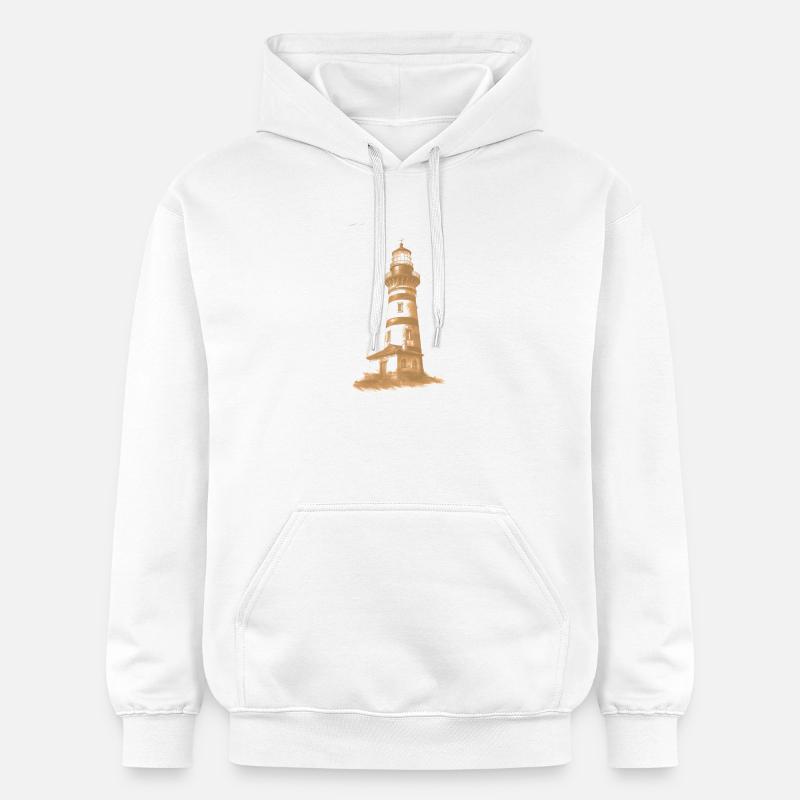 Accent de couleur phare - Sweat à capuche Softstyle® Gildan Unisexe - blanc