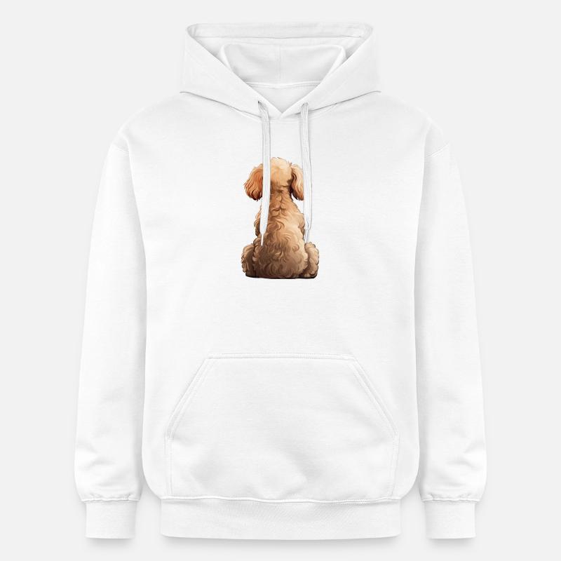 Caniche - Sweat à capuche Softstyle® Gildan Unisexe - blanc