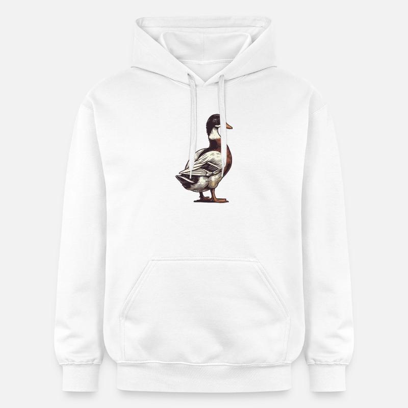 Canard - Sweat à capuche Softstyle® Gildan Unisexe - blanc