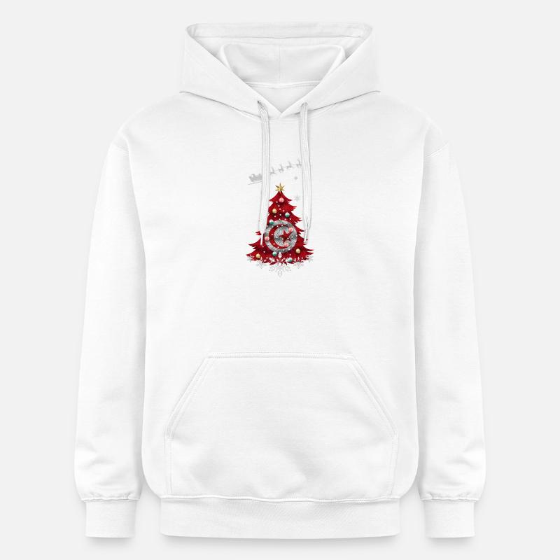 Sapin de Noël avec drapeau tunisien - Sweat à capuche Softstyle® Gildan Unisexe - blanc