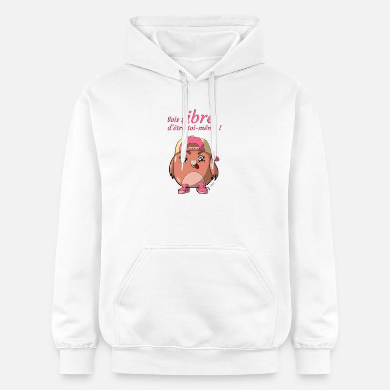Libre d'être soi même - Sweat à capuche Softstyle® Gildan Unisexe - blanc