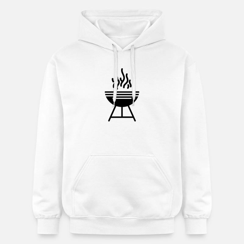 bbq - Sweat à capuche Softstyle® Gildan Unisexe - blanc
