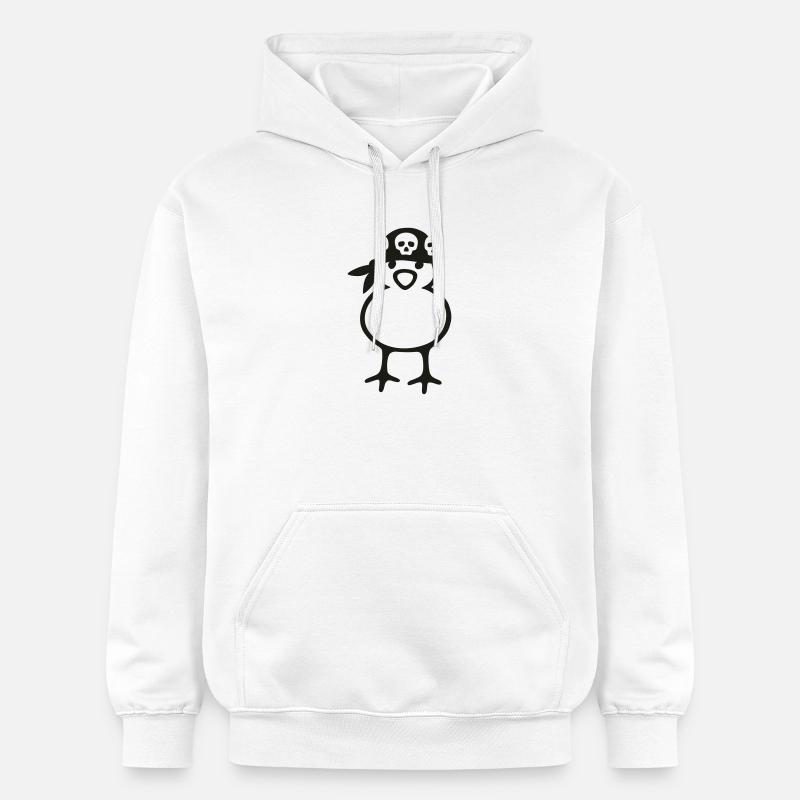 pirate chick - Sweat à capuche Softstyle® Gildan Unisexe - blanc