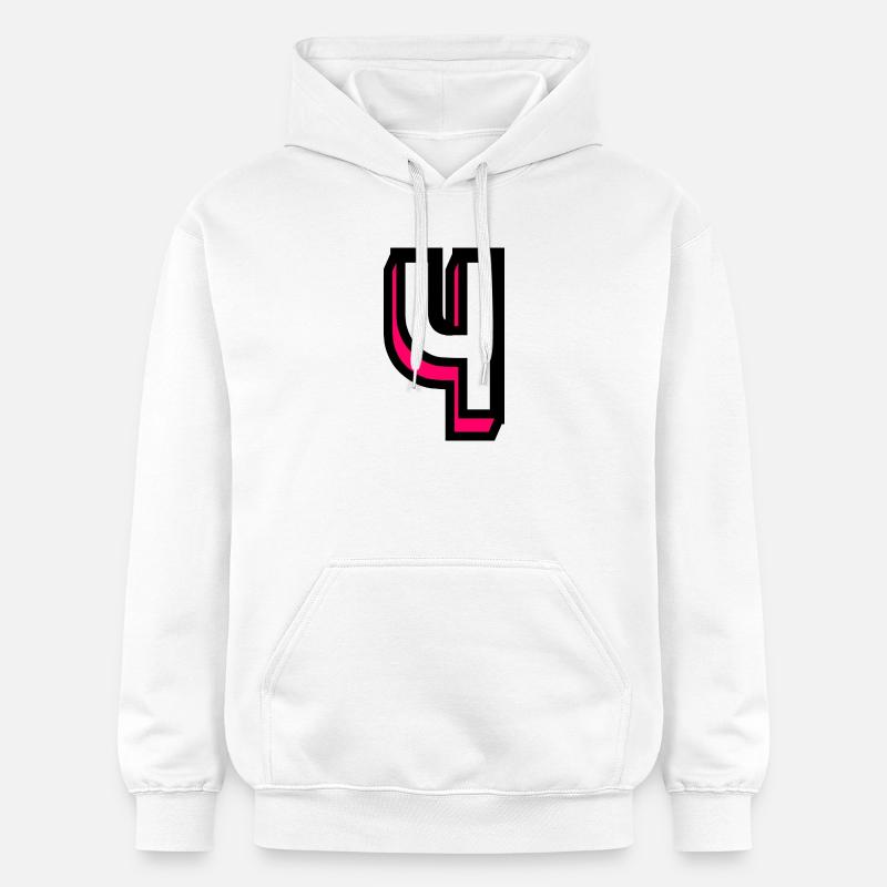 4 ANS,4e ANNIVERSAIRE,ANNIVERSAIRE 4 ANS - Sweat à capuche Softstyle® Gildan Unisexe - blanc
