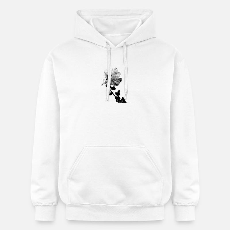 fleur - Sweat à capuche Softstyle® Gildan Unisexe - blanc