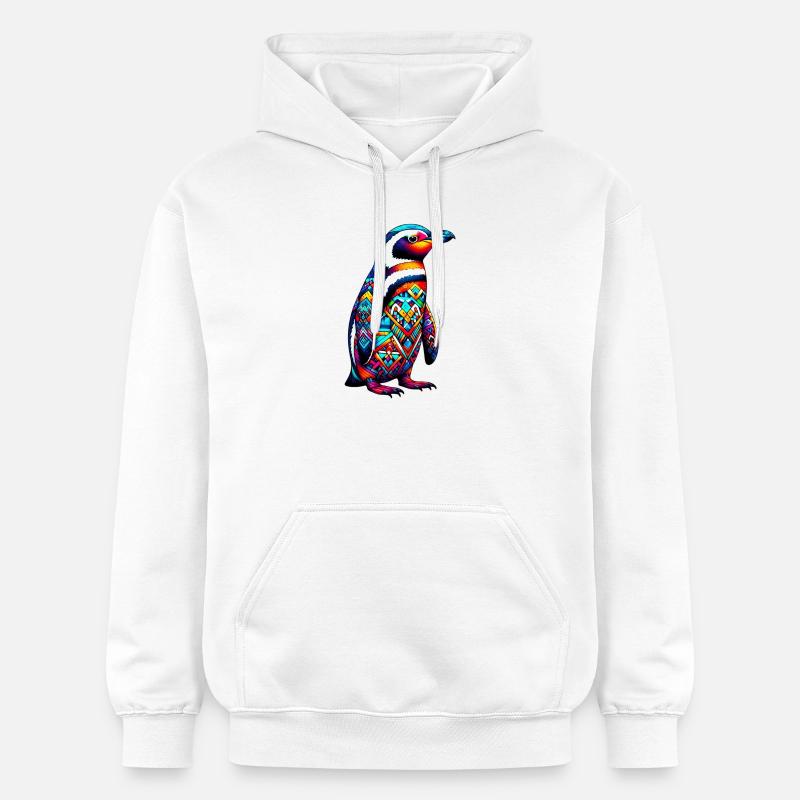 Pingouin - Sweat à capuche Softstyle® Gildan Unisexe - blanc