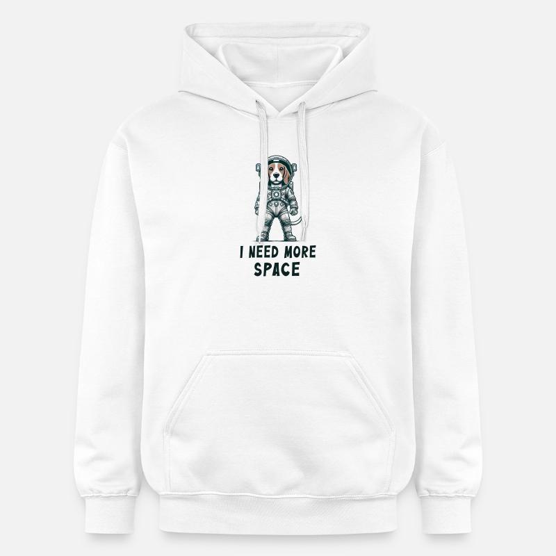 Astronaute Beagle - Sweat à capuche Softstyle® Gildan Unisexe - blanc