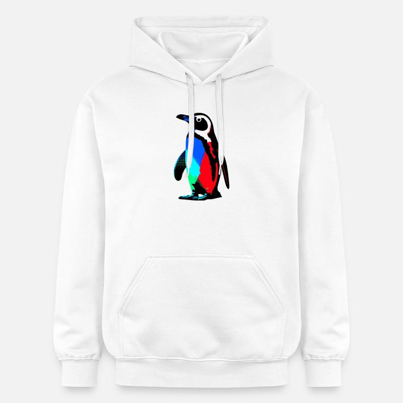 Pingouin - Sweat à capuche Softstyle® Gildan Unisexe - blanc