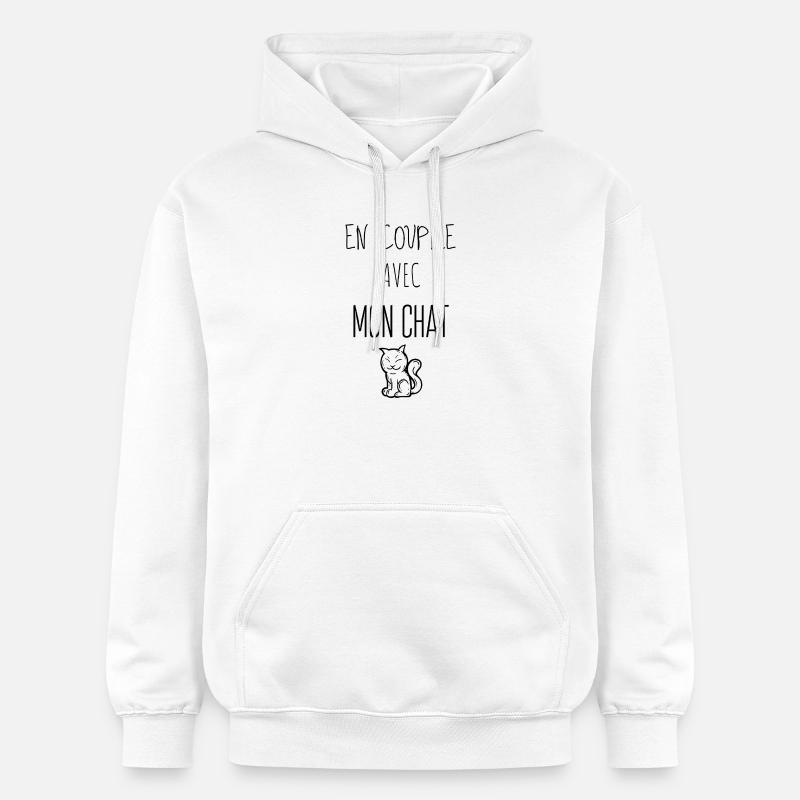 Design Nature Éclat de Vert - Sweat à capuche Softstyle® Gildan Unisexe - blanc