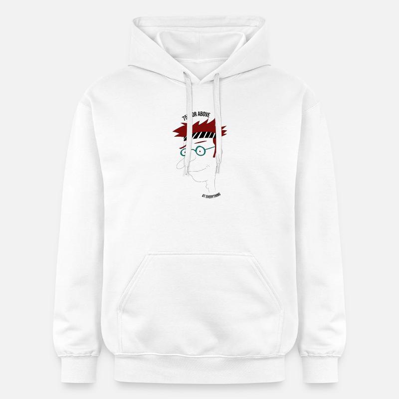75 % oder mehr in allem, Mann - Gildan Unisex Softstyle® Midweight Hoodie - Weiß