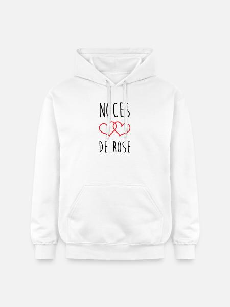 Rose Wedding 17 Years of Marriage - Gildan Unisex Softstyle® Midweight Hoodie - white