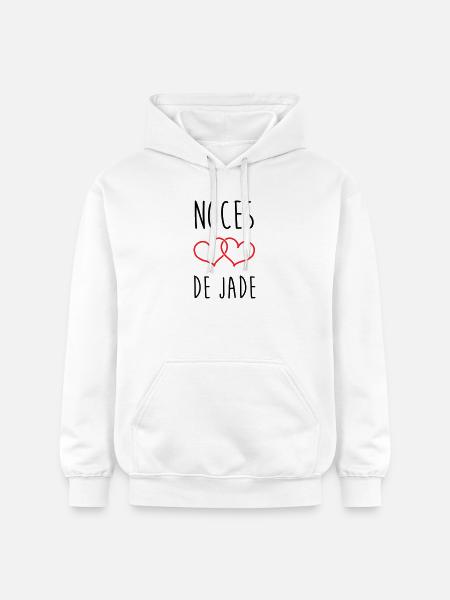 Jade Wedding 26 Years of Love - Gildan Unisex Softstyle® Midweight Hoodie - white