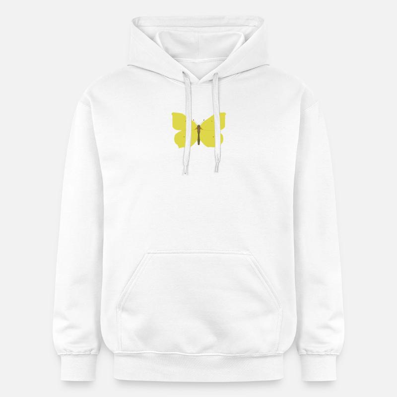 Papillons : Le papillon citron - Sweat à capuche Softstyle® Gildan Unisexe - blanc