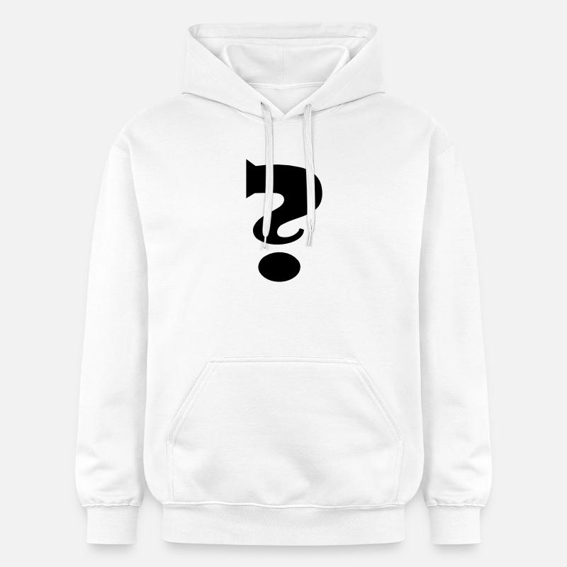 Point d'interrogation - Sweat à capuche Softstyle® Gildan Unisexe - blanc