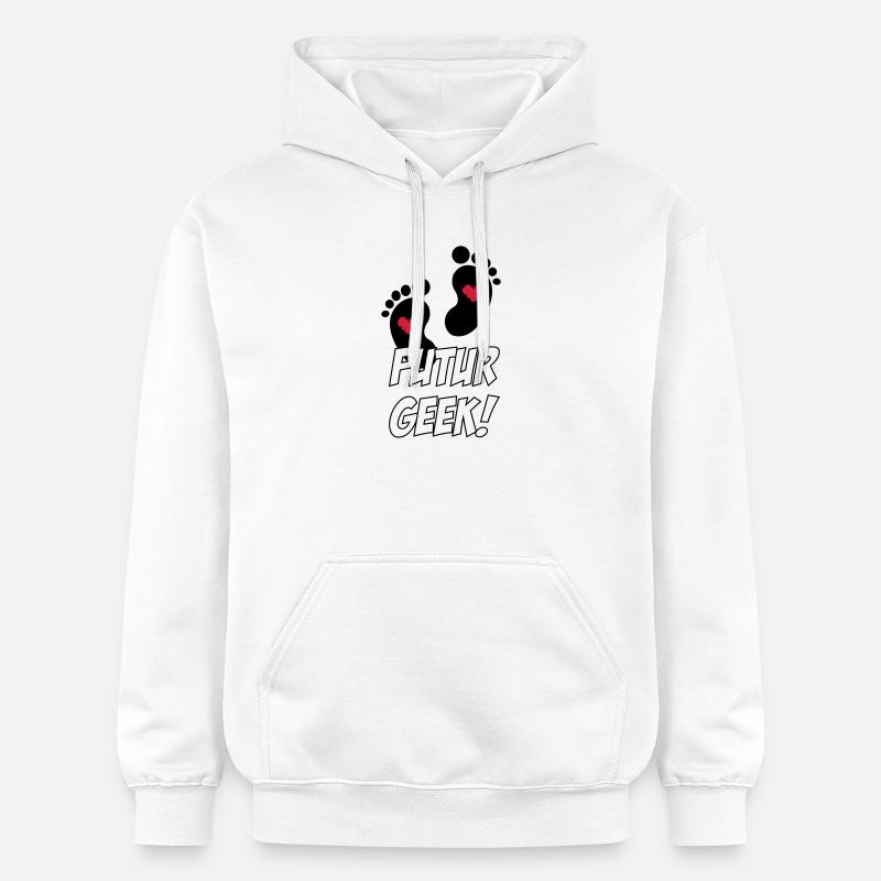 Futur Geek ! - Sweat à capuche Softstyle® Gildan Unisexe - blanc