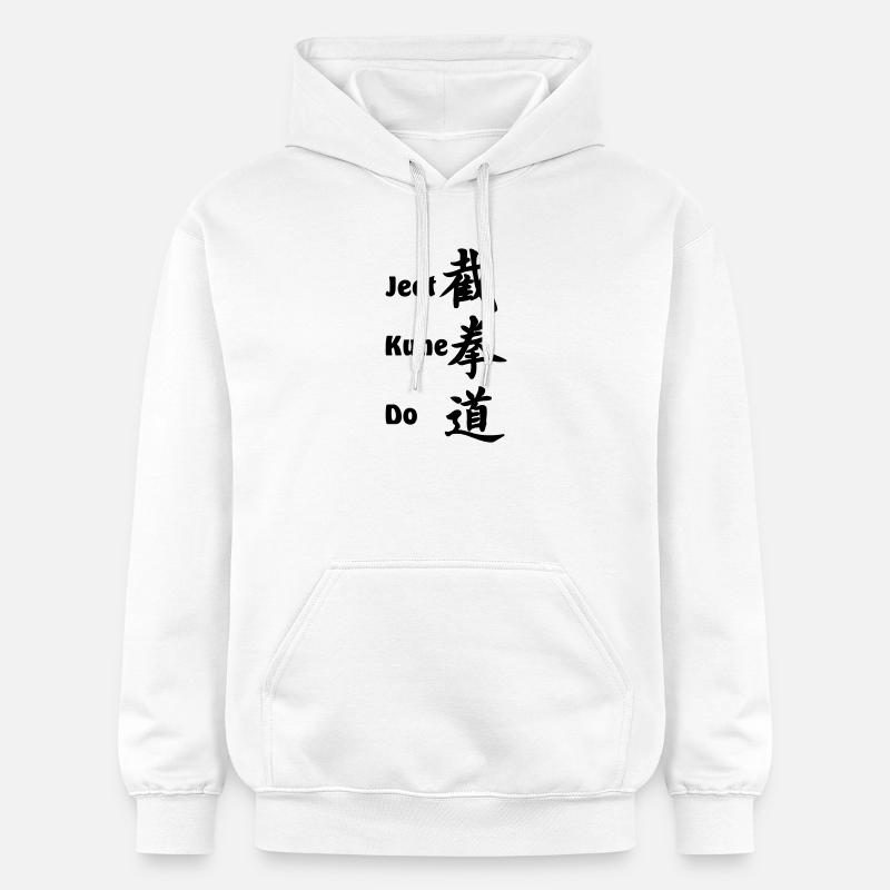 Jeet kun do Bruce Lee - Sweat à capuche Softstyle® Gildan Unisexe - blanc