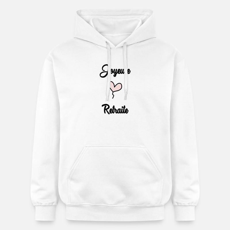 RETRAITE. JOYEUSE RETRAITE - Sweat à capuche Softstyle® Gildan Unisexe - blanc