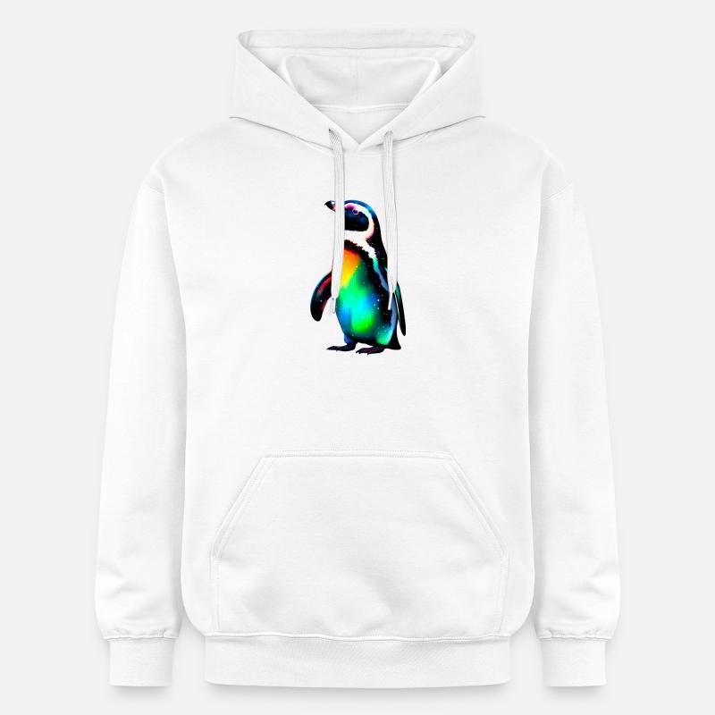 Pingouin - Sweat à capuche Softstyle® Gildan Unisexe - blanc