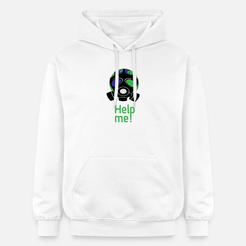 Help me - Sweat à capuche Softstyle® Gildan Unisexe - blanc