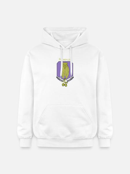 cigale Provençale avec Olives - Sweat à capuche Softstyle® Gildan Unisexe - blanc