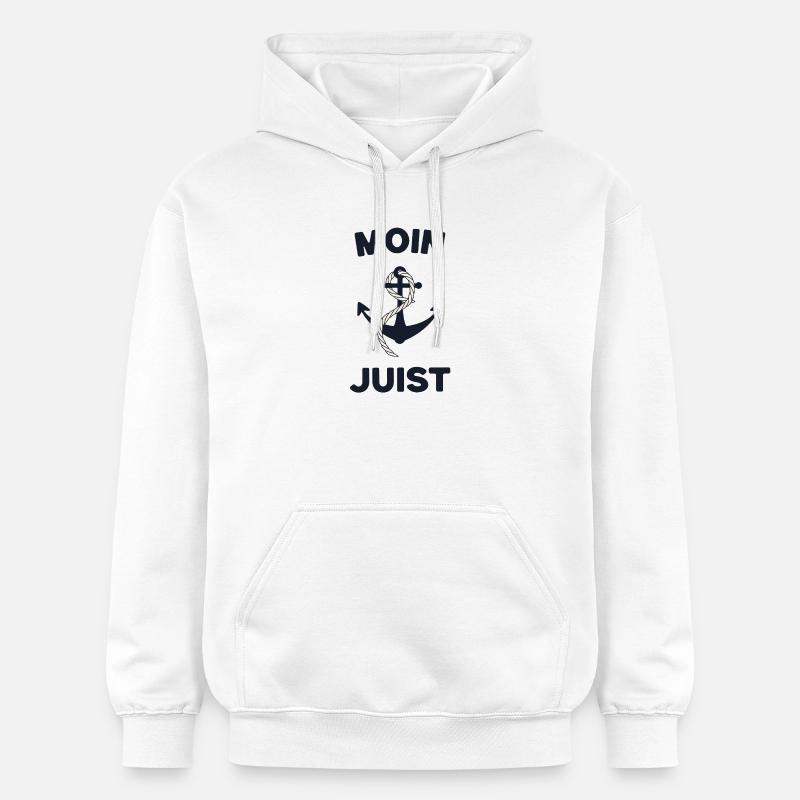 Moin Juist – Conception d’ancres maritimes - Sweat à capuche Softstyle® Gildan Unisexe - blanc