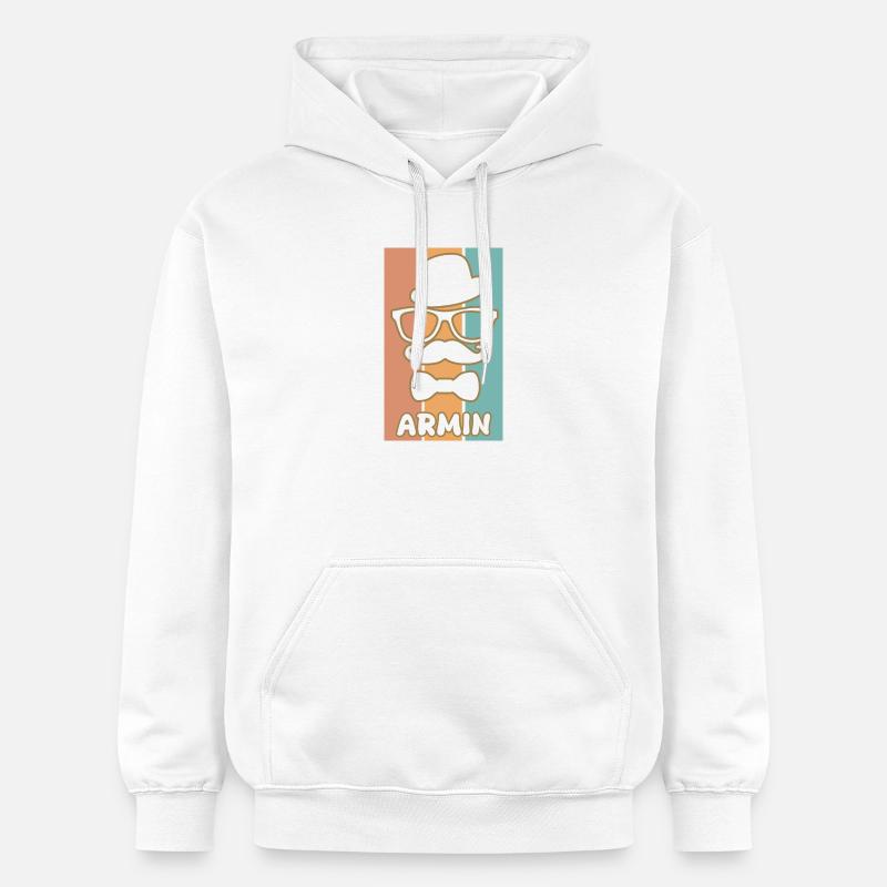 Armin comme nom - Sweat à capuche Softstyle® Gildan Unisexe - blanc