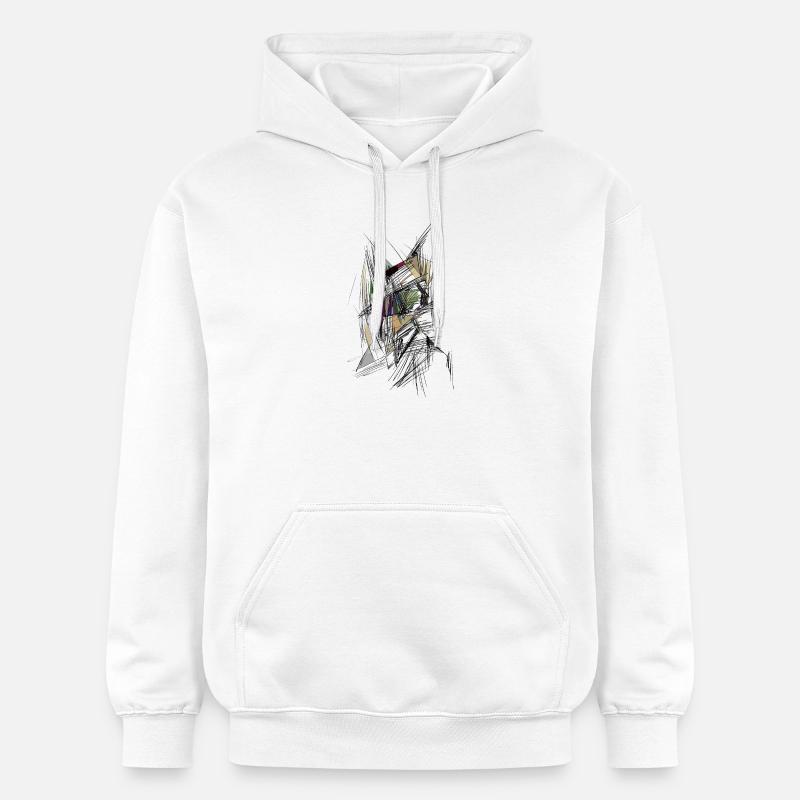 face - Sweat à capuche Softstyle® Gildan Unisexe - blanc