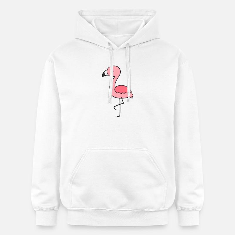 Flamant - Sweat à capuche Softstyle® Gildan Unisexe - blanc