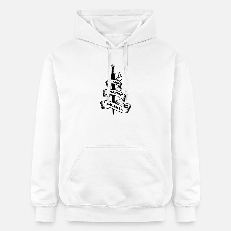 Bannière du drapeau viking - Sweat à capuche Softstyle® Gildan Unisexe - blanc