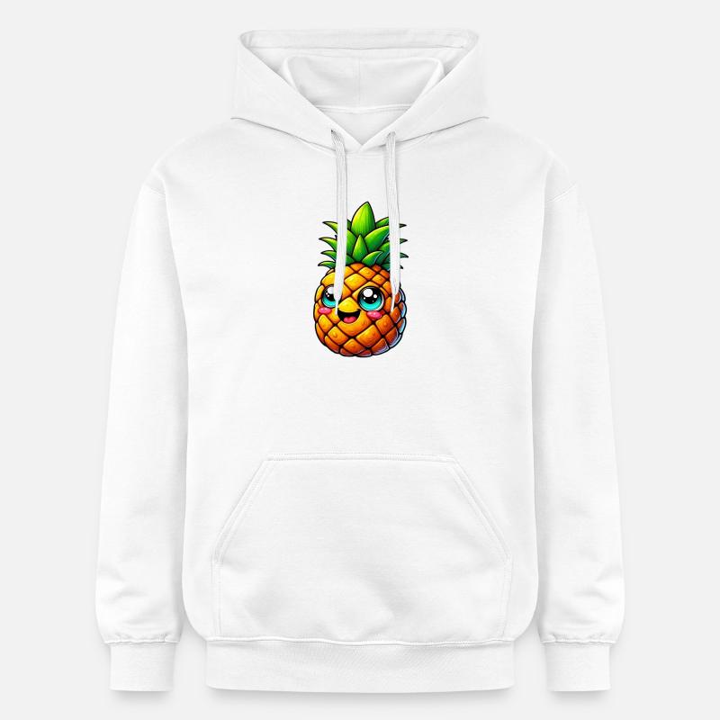 Ananas - Sweat à capuche Softstyle® Gildan Unisexe - blanc